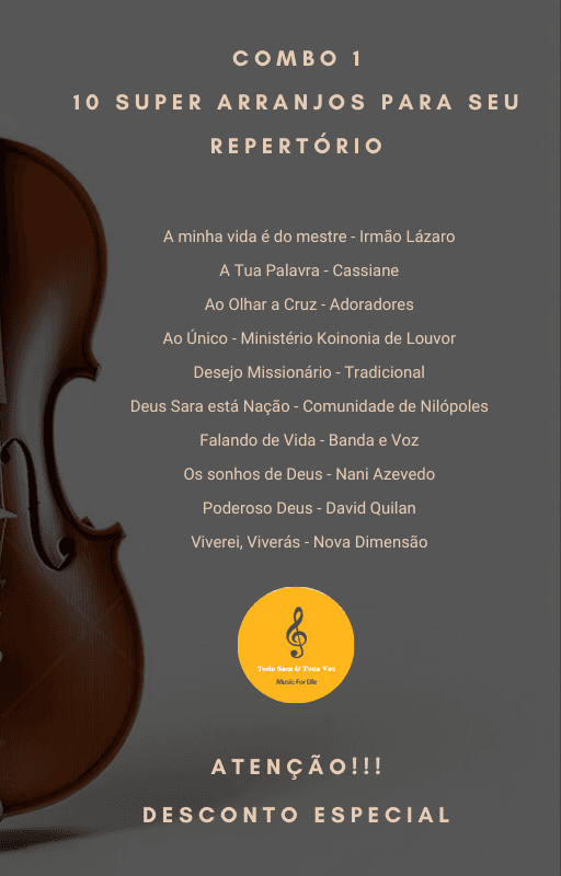 Combo 1 - 10 Partituras para Orquestra - Louvor e Adoração