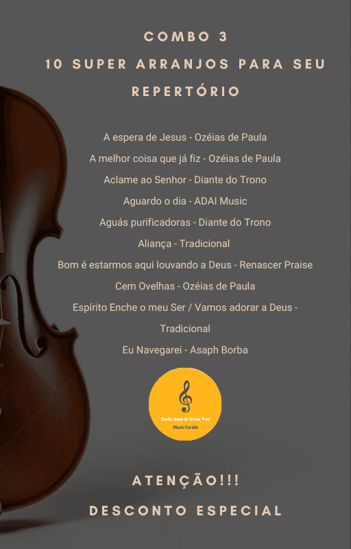 Combo 3 - 10 Partituras para Orquestra - Louvor e Adoração