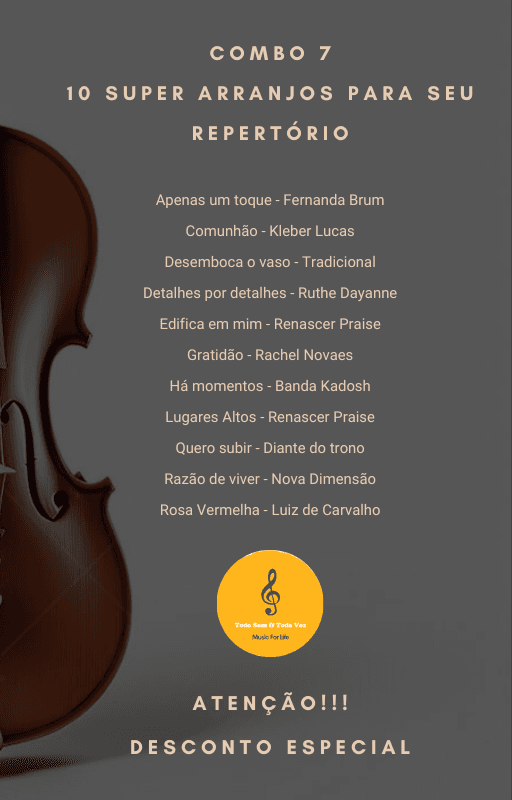 Combo 7 - 10 Partituras para Orquestra - Louvor e Adoração