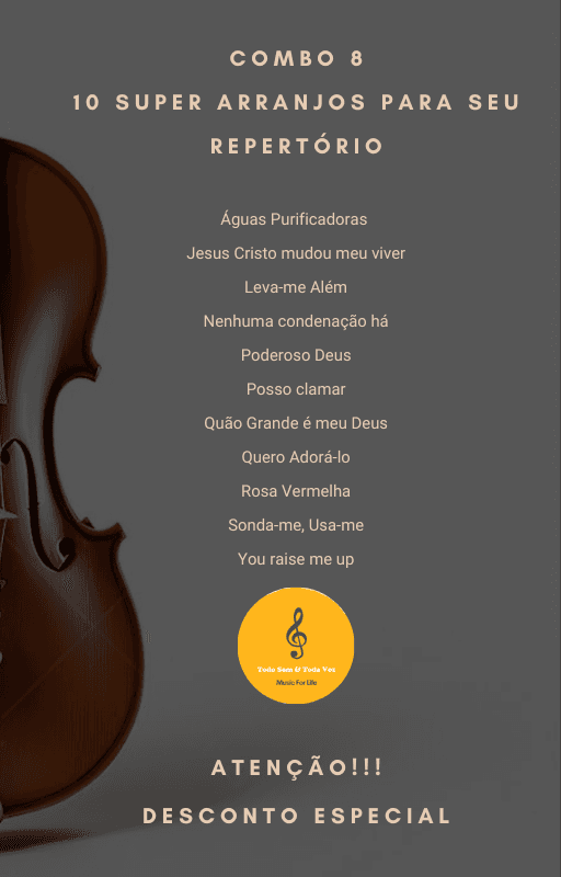 Combo 8 - 10 Partituras para Orquestra - Louvor e Adoração